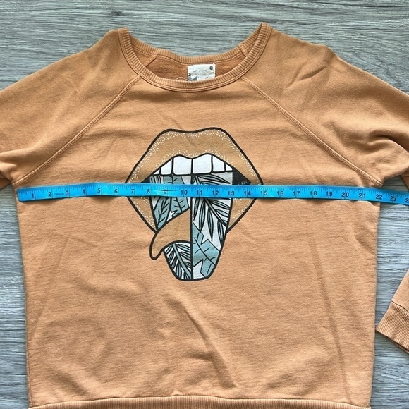 Her Waves ROLLING SINGLE JUNGLE CREWNECK SWEATSHIRT Size L - Picture 5 of 7